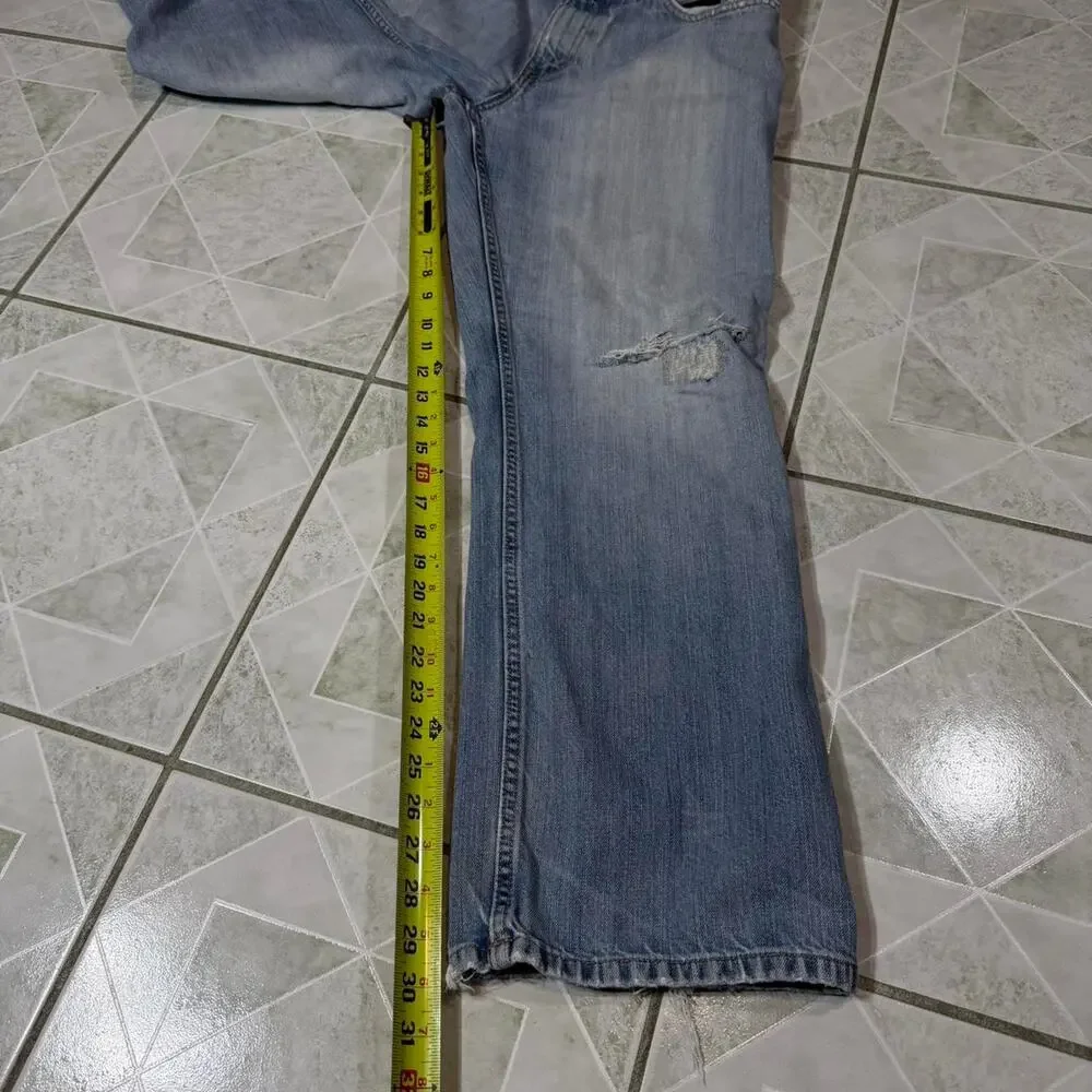 Old navy blue denim jeans‎